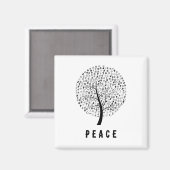 Interreligieuze vredesboom magneet (Voorkant / Achterkant)