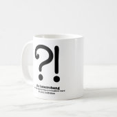 Interrobang Grammar Mok Funny English Gifts (Voorkant links)