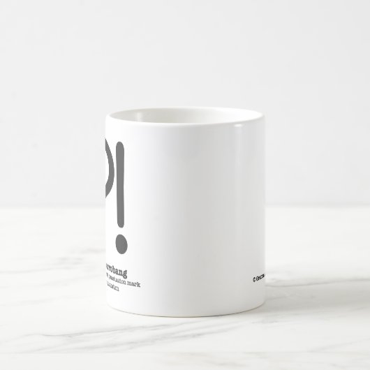 Interrobang Grammar Mok Funny English Gifts (Center)