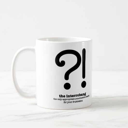 Interrobang Grammar Mok Funny English Gifts (Links)
