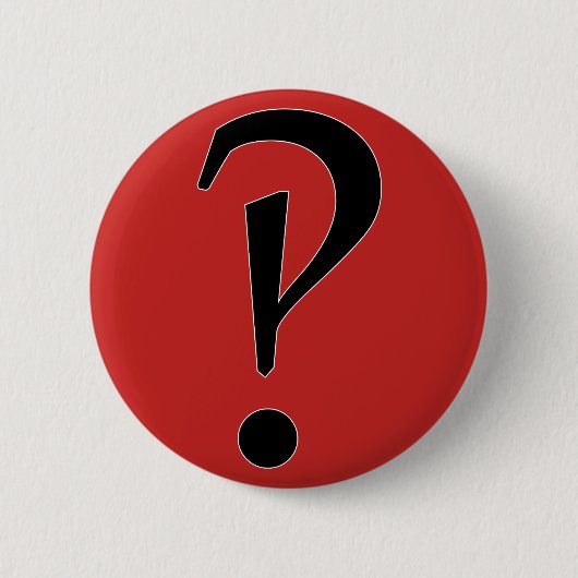 Interrobang? Ronde Button 5,7 Cm (Voorkant)