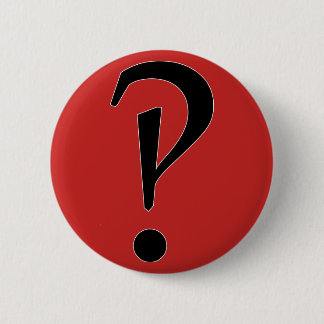 Interrobang? Ronde Button 5,7 Cm