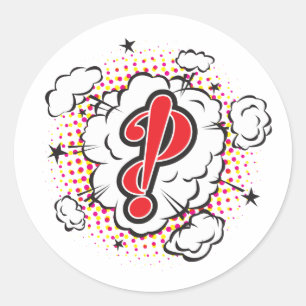 InterroBANG Ronde Sticker