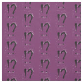 "Interrobangy" - in het paars. Stof (Swatch)