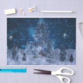 Interruptie Fractal Winter Scene Tissuepapier (Craft)
