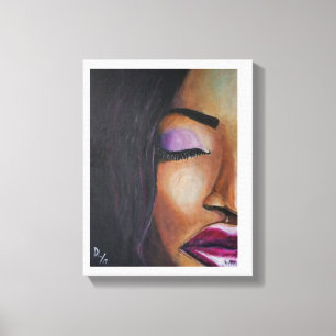 Interscopische vrouw - Canvas Afdruk