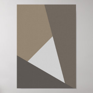 Intersect – Neutrale Geometrische Kunstprint Poster