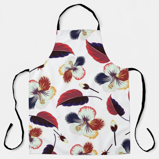 Intersectie van gebogen elegant gestileerde hibisc schort (Voorkant)