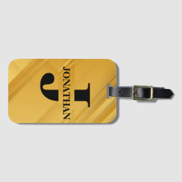 Intersecting Initial Letter Name Typography Design Bagagelabel