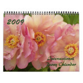 Intersectional Peony Calendar 2009 - Gepersonalise Kalender (Hoes)