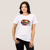 Intersectional Pride Regenboog Hart T-Shirt Ontwer (Voorkant volledig)