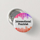 Intersectionele feministe ronde button 3,2 cm (Voorkant /achterkant)