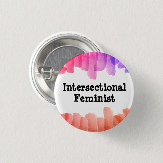 Intersectionele feministe ronde button 3,2 cm (Voorkant /achterkant)