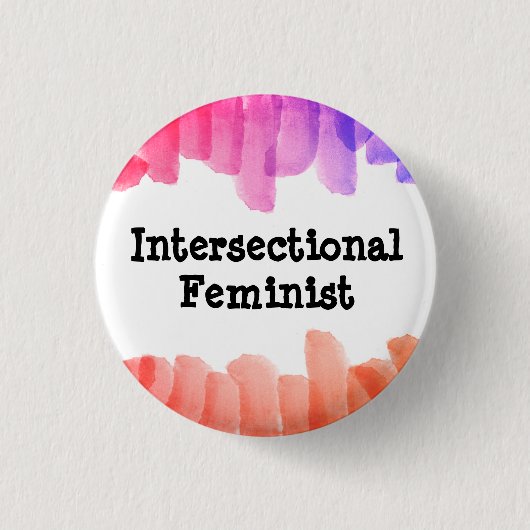 Intersectionele feministe ronde button 3,2 cm (Voorkant)