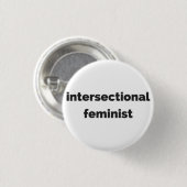 intersectionele feministische ronde knop button 3,2 cm (Voorkant /achterkant)