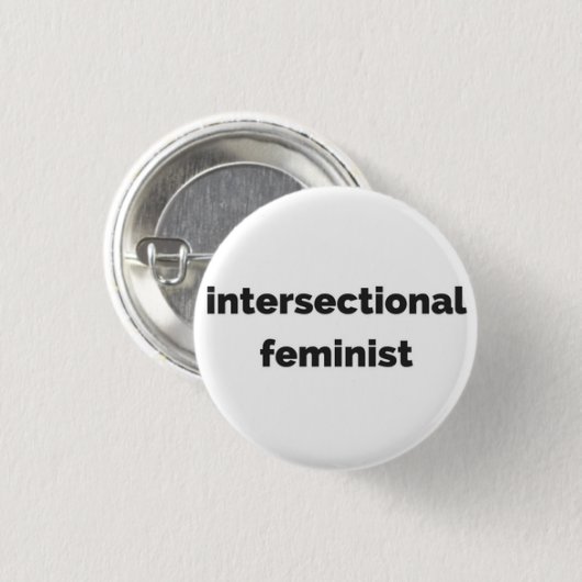 intersectionele feministische ronde knop ronde button 3,2 cm (Voorkant /achterkant)