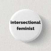 intersectionele feministische ronde knop ronde button 3,2 cm (Voorkant)
