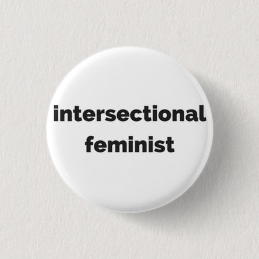 intersectionele feministische ronde knop ronde button 3,2 cm (Voorkant)