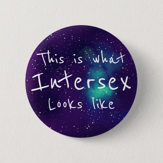 Intersekse Aanpasbare Galaxy Identiteit Ronde Button 5,7 Cm (Voorkant)