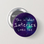 Intersekse Aanpasbare Galaxy Identiteit Ronde Button 5,7 Cm (Voorkant /achterkant)