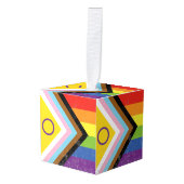 Intersekse-inclusieve Progress Pride-vlag Decoratie (Voorkant hoekig)