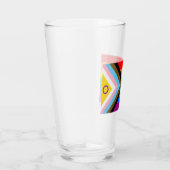 Intersekse inclusieve Progress Pride-vlag Glas (Rechts)