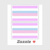 Intersekse Pride Strepen Sticker (Vel)