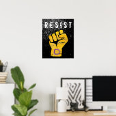 Intersekse Pride Vuist Poster (Thuiskantoor)