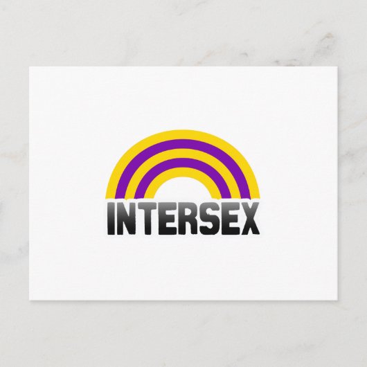 Intersekse trots briefkaart (Voorkant)