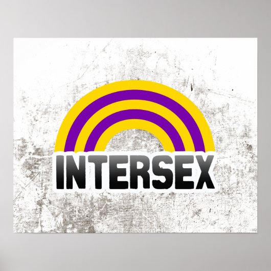 Intersekse trots poster (Voorkant)