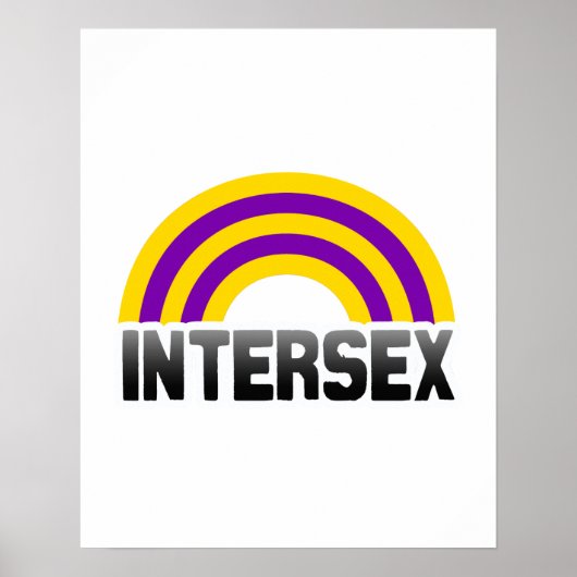 Intersekse trots poster (Voorkant)