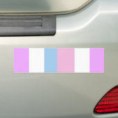 Intersekse trots strepen bumpersticker (Op auto)