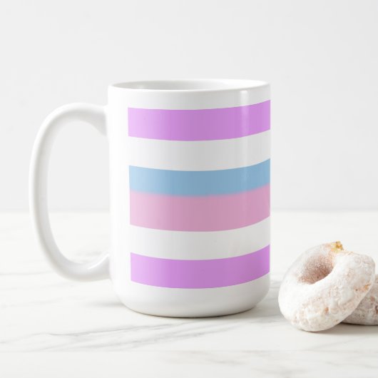 Intersekse trots strepen koffiemok (Met donut)