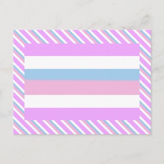 Intersekse trotsvlag briefkaart (Voorkant)