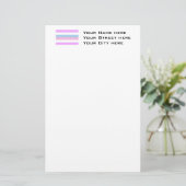 Intersekse trotsvlag briefpapier (Staand voorkant)