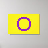 Intersekse trotsvlag canvas afdruk (Voorkant)
