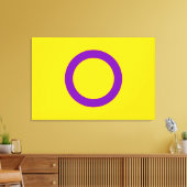 Intersekse trotsvlag canvas afdruk (Insitu (Woonkamer))