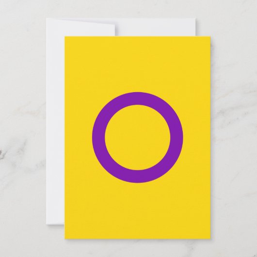 Intersekse trotsvlag feestdagenkaart (Voorkant)