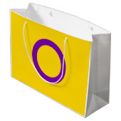 Intersekse trotsvlag groot cadeauzakje (Achterkant Gekanteld)