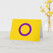 Intersekse trotsvlag kaart (Gele Bloem)