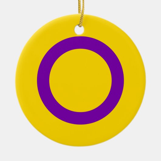 Intersekse trotsvlag keramisch ornament (Voorkant)
