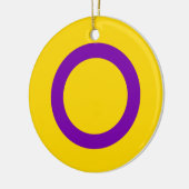 Intersekse trotsvlag keramisch ornament (Links)