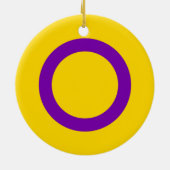Intersekse trotsvlag keramisch ornament (Achterkant)
