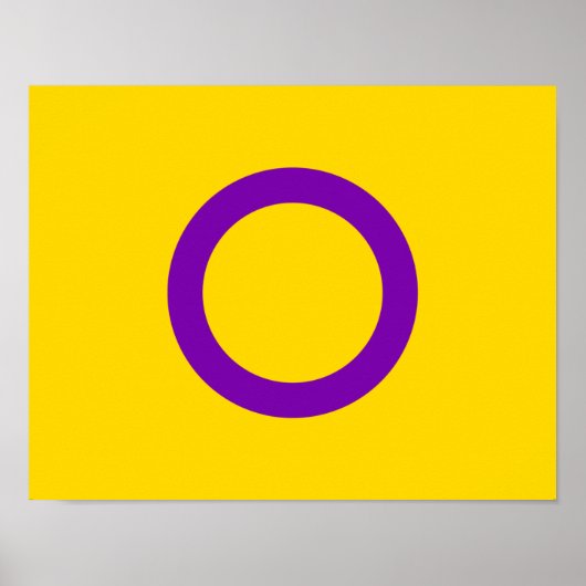Intersekse trotsvlag poster (Voorkant)