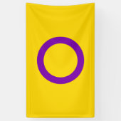 Intersekse trotsvlag spandoek (Verticaal)