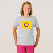 Intersekse trotsvlag t-shirt (Voorkant volledig)