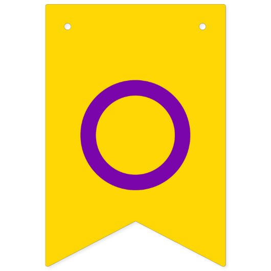 Intersekse trotsvlag vlaggetjes (Tweede vlag)