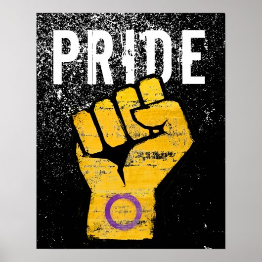 Intersekse trotsvuist poster (Voorkant)
