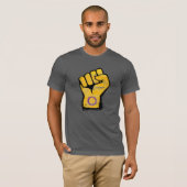 Intersekse trotsvuist t-shirt (Voorkant volledig)