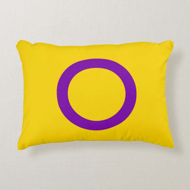 Intersekse vlag accent kussen (Voorkant)